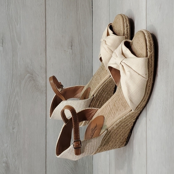 Lucky Brand Womens Kavala Espadrille Wedge Ankle Strap Sandals shoes sz 10B - Picture 2 of 13